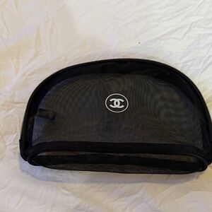 Black Mesh Toiletry Bag